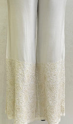 Women's Lucknowi Handcrafted Rayon Chikankari Palazzo - HONC0155713