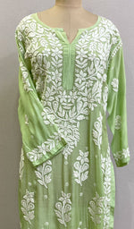 将图像加载到图库查看器中， Alfisha Women&#39;s Lucknowi Handcrafted Muslin Chikankari Kurti - HONC0177429
