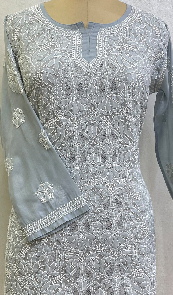 Anamta Women's Lucknowi Handcrafted Cotton Chikankari Top - HONC0165227