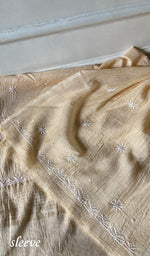 Load image into Gallery viewer, Women's Lakhnavi Handcrafted Mul Chanderi Unstitched Kurta And Dupatta Set- HONC0362574