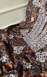 Load image into Gallery viewer, Women&#39;s Lakhnavi Handcrafted Cotton Chikankari Unstitched Kurti Fabric - HONC0315325
