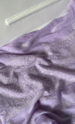 Load image into Gallery viewer, Women&#39;s Lakhnavi Handcrafted Mul Chanderi Semi -stitched Chikankari Full Suit Material - HONC0296116
