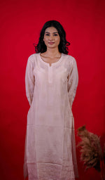 将图像加载到图库查看器中， Inaya Women&#39;s Lucknowi Handcrafted Muslin Chikankari Kurti - HONC0202274
