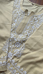 将图像加载到图库查看器中， Women&#39;s Lucknowi Handcrafted Cotton Chikankari Kurti - HONC0301009
