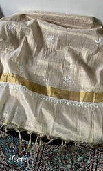Load image into Gallery viewer, Women's Lakhnavi Handcrafted Tissue Chanderi Semi-Stitched Anarkali And Dupatta Set - HONC0331743