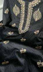 Load image into Gallery viewer, Lucknowi Handcrafted Munga Silk Chikankari Unstitched Men&#39;s Kurta Fabric - HONC0327307
