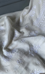 将图像加载到图库查看器中， Women&#39;s Lakhnavi Handcrafted Mul Chanderi Unstitched  Kurta And Dupatta Set - HONC0305484
