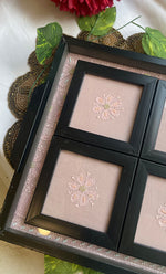 Load image into Gallery viewer, Chikankari Tray with Four Coasters - HONC0269353

