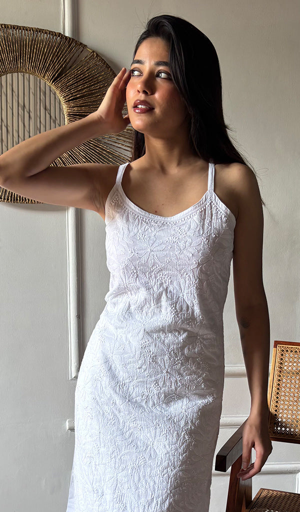 Yashvi Women's Lakhnavi Handcrafted Cotton Chikankari Kurti - HONC0349147