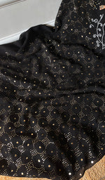 Load image into Gallery viewer, Women&#39;s Lucknowi Handcrafted Viscose Georgette Chikankari Kurta Dupatta Set- HONC0290512
