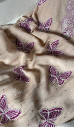 将图像加载到图库查看器中， Women&#39;s Lakhnavi Handcrafted Mul Chanderi Unstitched Kurta And Dupatta Set - HONC0295615
