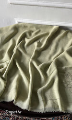 Load image into Gallery viewer, Women's Lucknowi Handcrafted Viscose Georgette Unstitched Chikankari Suit Material - HONC0336838