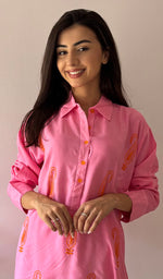 Load image into Gallery viewer, Aamna Women's Lakhnavi Handcrafted Cotton Chikankari Top - HONC0325776
