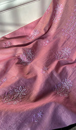 Load image into Gallery viewer, Women&#39;s Lakhnavi Handcrafted Tissue Chanderi Chikankari Suit Material - HONC0275985
