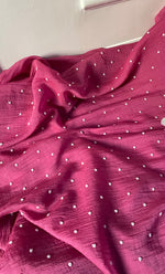 Load image into Gallery viewer, Jazba Women&#39;s Lakhnavi Handcrafted Mul Chanderi UnStitched Kurta And Dupatta Set - HONC0318608
