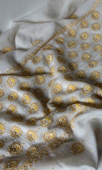 Load image into Gallery viewer, Eshal Women's Lakhnavi Handcrafted Unstitched Mul Chanderi Kurta And Dupatta Set - HONC0324075