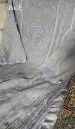 Load image into Gallery viewer, Women's Lakhnavi Handcrafted Mul Chanderi Semi - Stitchd Kurta  And Dupatta Set - HONC0344314