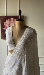 Load image into Gallery viewer, Women's Lakhnavi Handcrafted Bridal Viscose Georgette Chikankari Lehenga Set - HONC0354953