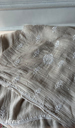 Load image into Gallery viewer, Women's Lakhnavi Handcrafted Mul Chanderi Unstitched Kurta And Dupatta Set - HONC0374456