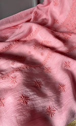 将图像加载到图库查看器中， Women's Lakhnavi Handcrafted Mul Chanderi Unstitched Kurta And Dupatta Set- HONC0307430