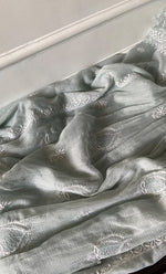 Load image into Gallery viewer, Women&#39;s Lucknowi Handcrafted Kota Cotton Chikankari Unstitched Kurta And Dupatta Set - HONC0307250
