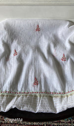 Load image into Gallery viewer, Rashi Women's Lakhnavi Handcrafted Mul Chanderi Unstitched Kurta And Dupatta Set - HONC0355685