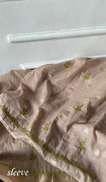 Load image into Gallery viewer, Lakhnavi Handcrafted Chanderi Silk Chikankari Full Suit Material - HONC0321898