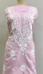 将图像加载到图库查看器中， Richa Women&#39;s Lakhnavi Handcrafted Cotton Chikankari Unstitched Kurti Fabric - HONC0214759
