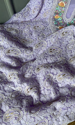Load image into Gallery viewer, Women&#39;s Lucknowi Handcrafted Faux-Georgette Chikankari Suit Material - HONC0291931
