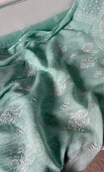 Load image into Gallery viewer, Women&#39;s Lakhnavi Handcrafted Mul Chanderi Semi - Stitched Kurta And Dupatta Set - HONC0302256
