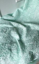 Load image into Gallery viewer, Women&#39;s Lakhnavi Handcrafted Unstitched Cotton Chikankari Suit Material - HONC0320323
