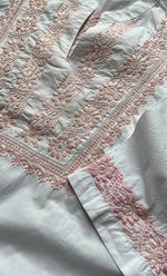 将图像加载到图库查看器中， Women&#39;s Lucknowi Handcrafted Cotton Chikankari Kurti - HONC0273958
