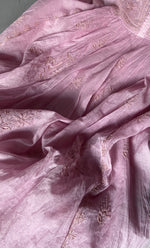 将图像加载到图库查看器中， Women&#39;s Lakhnavi Handcrafted Mul Chanderi Semi - Stitched Kurta And Dupatta Set - HONC0303412
