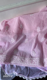 Load image into Gallery viewer, Women's Lakhnavi Handcrafted Unstitched Cotton Chikankari Suit Material - HONC0350260