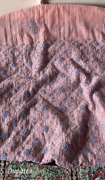 Load image into Gallery viewer, Women's Lakhnavi Handcrafted Mul Chanderi Unstitched Kurta And Dupatta Set - HONC0320355