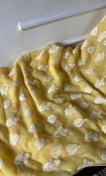 将图像加载到图库查看器中， Laila Women's Lucknowi Handcrafted Faux-Georgette Unstitched  Chikankari Suit Material - HONC0330375