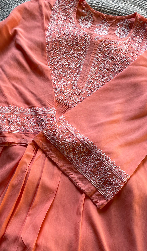Women's Lucknowi Handcrafted Cotton Chikankari Kurti - HONC0301057