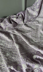 Load image into Gallery viewer, Baseema Women&#39;s Lucknowi Handcrafted Chanderi Silk Chikankari Full Suit Material - HONC0268499
