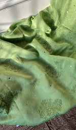 Load image into Gallery viewer, Women's Lakhnavi Handcrafted Mul Chanderi Chikankari Full Suit Material - HONC0282290