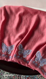 将图像加载到图库查看器中， Titlee Women's Lakhnavi Handcrafted Mul Chanderi Unstitched Chikankari Full Suit Material - HONC0312077