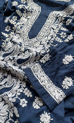 Load image into Gallery viewer, Women&#39;s Lucknowi Handcrafted Cotton Chikankari Kurti - HONC0298710
