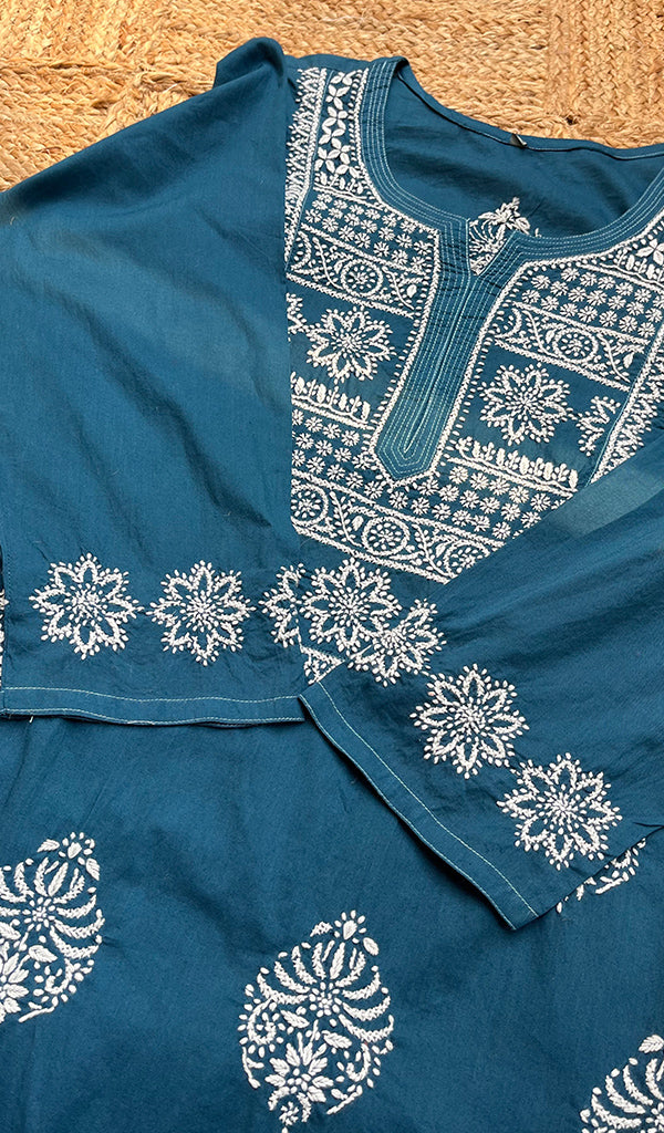 Women's Lucknowi Handcrafted Cotton Chikankari Kurti - HONC0300979