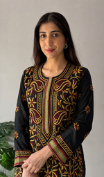 Women's Lakhnavi Handcrafted Cotton Chikankari Kurti - HONC04417
