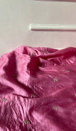 Load image into Gallery viewer, Women's Lakhnavi Handcrafted Tussar Silk Chikankari Kurta And Dupatta Set - HONC0331051