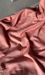Load image into Gallery viewer, Women's Lucknowi Handcrafted Chanderi Silk Chikankari Full Suit Material - HONC0264097
