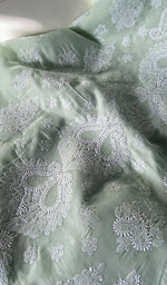 Load image into Gallery viewer, Women&#39;s Lakhnavi Handcrafted Unstitched Cotton Chikankari Suit Material - HONC0291825
