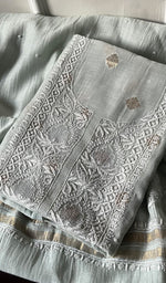 将图像加载到图库查看器中， Women&#39;s Lakhnavi Handcrafted Mul Chanderi Kurta And Dupatta Set - HONC0261778
