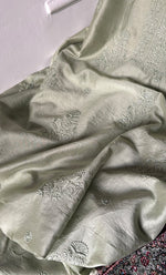 Load image into Gallery viewer, Women's Lucknowi Handcrafted Chanderi Silk Chikankari Full Suit Material - HONC0322746