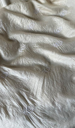 Load image into Gallery viewer, Women&#39;s Lakhnavi Handcrafted Tussar Silk Chikankari Kurta And Dupatta Set - HONC0262815
