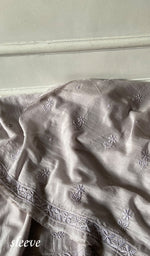 将图像加载到图库查看器中， Women's Lakhnavi Handcrafted Muslin Unstitched Chikankari Full Suit - HONC0344385